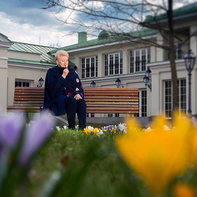 President #DaliaGrybauskaitė #krokai #pavasaris2017